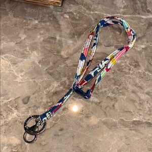 Vera Bradley Lanyard with Key Ring/clip